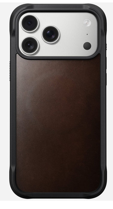 Nomad Rugged Leather Case Iphone 17 Pro Max Rustic Brown Horween
