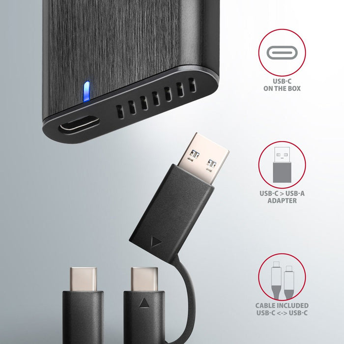EAN 8595247907097 - Axagon EEM2-SB2 caja para disco duro externo Caja externa para unidad de estado sólido (SSD) Negro M.2 imagen 6