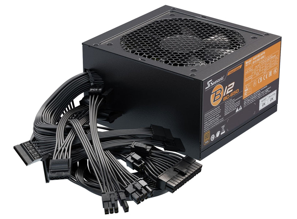 Fuente De Alimentación Seasonic Atx 650w B12 Bc 650 80 Bronze No Modular Vent 120mm