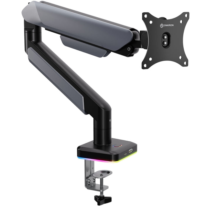 Onkron G110-Bg Soporte Para Monitor 106,7 Cm (42") Escritorio Negro, Gris