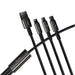 EAN 6953156204973 - Baseus Tungsten Gold 3-in-1 cable USB USB 2.0 1,5 m USB A USB C/Micro USB A/Lightning Negro imagen 5