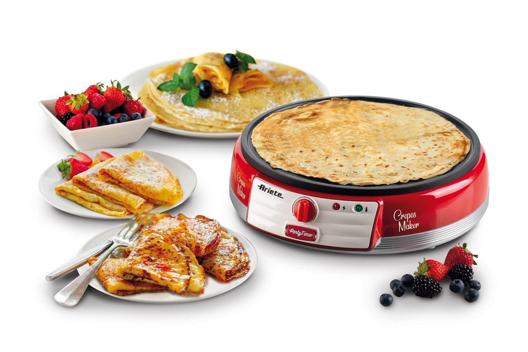 Crepera Ariete Party Time 202/ 1000w/ Diámetro 33cm