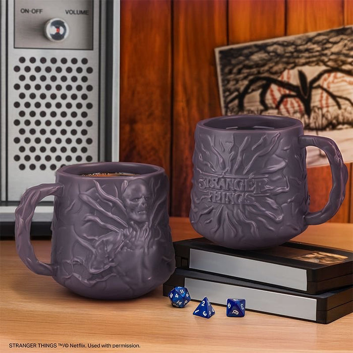 Taza Stranger Things 5 Con Vecna Esculpida De 330 Ml