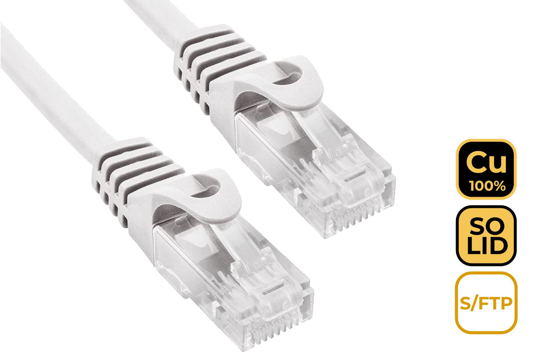 Cable De Red Rj45 S Ftp Phasak Phk 2050 Cat.6a 50cm Gris