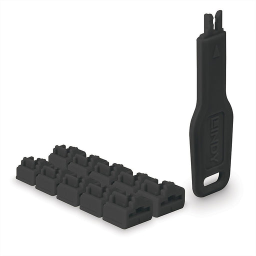 EAN 4002888478915 - Lindy 47891 bloqueador de puerto Bloqueador de puerto + clave RJ-45 Negro Acrilonitrilo butadieno estiren imagen 1