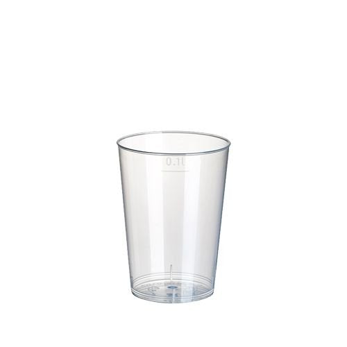 Papstar Mehrweg-Trinkbecher 5.2 Cm 0,1 L Transparente