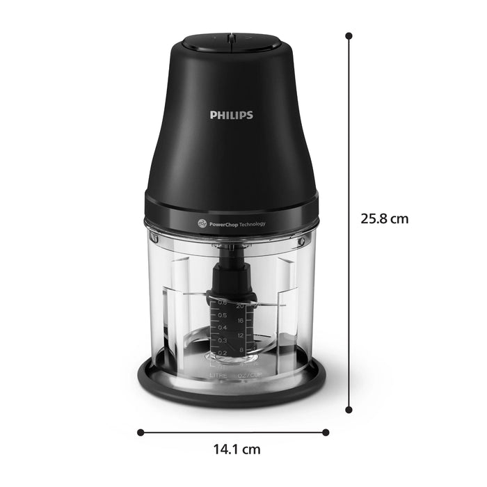 EAN 8720389066535 - Philips HR1501/00 picadora eléctrica de alimentos 1 L 450 W Negro imagen 4