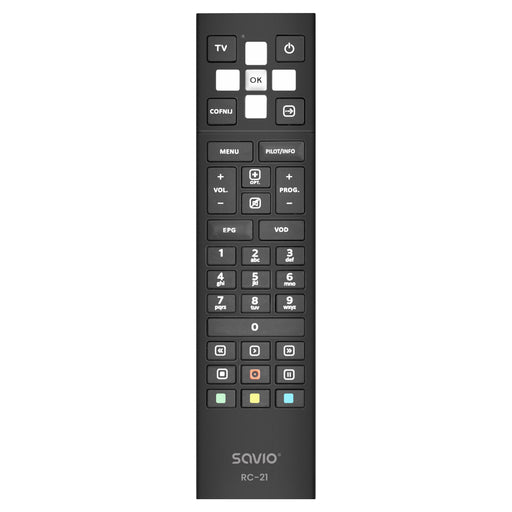 EAN 5901986049562 - Savio RC-21 mando a distancia IR inalámbrico Receptor de televisión Botones imagen 1