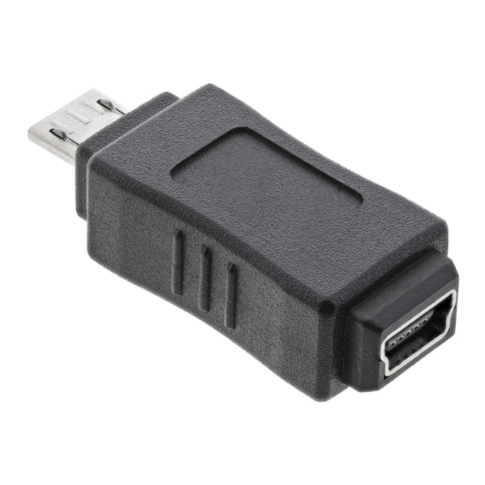 Adaptador Inline Micro Usb Micro-B Macho A Mini Usb De 5 Pines Hembra