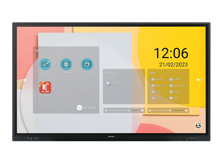 Sharp Pn-Lc652 165,1 Cm (65") Lcd 3840 X 2160 Pixeles 4k Ultra Hd