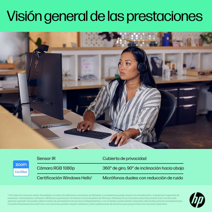 EAN 0196786757792 - HP 625 FHD Webcam cámara web 1920 x 1080 Pixeles USB Negro imagen 12
