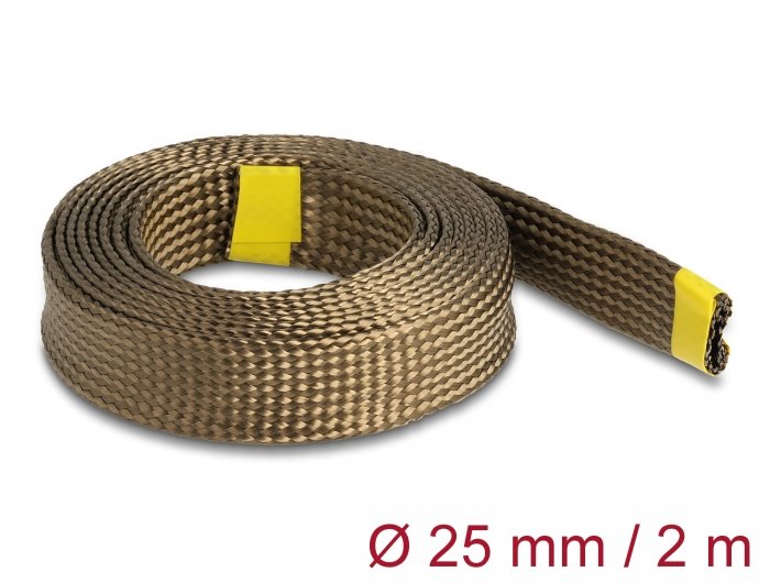 Funda Trenzada Delock De Fibras De Basalto 2mx25mm Marrón