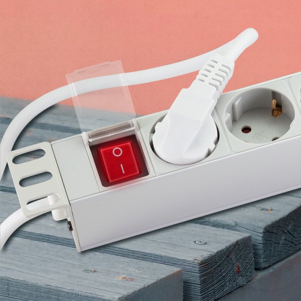 9er Regleta De Enchufes 19" Pdu Con Interruptor Logilink Gris Claro