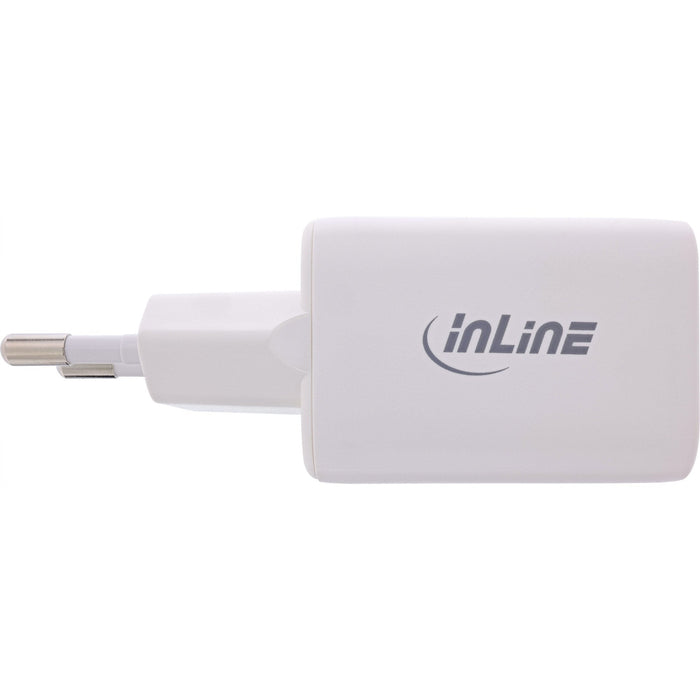 Inline® Usb Power Supply, Charger Usb-A + Usb-C, 33w, Pd + Qc, White