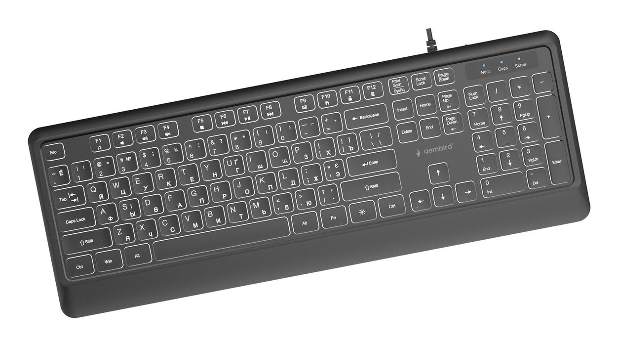 Keyboard Multimedia Usb Cyrill/Black Kb-Uml-04-Cyrl Gembird