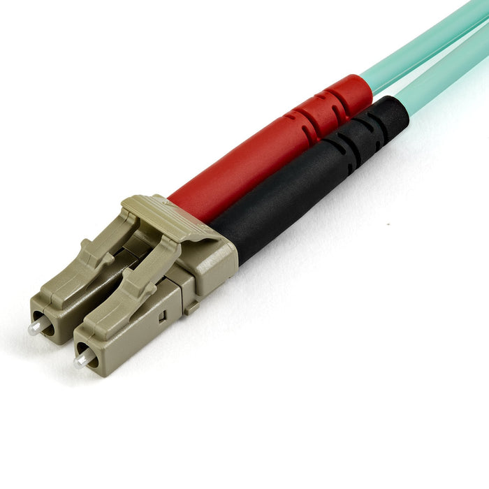 Startech.Com Cable De 7m De Fibra Óptica Multimodo Dúplex 50/125 Lc A Lc - Aqua - Om4 - Lszh
