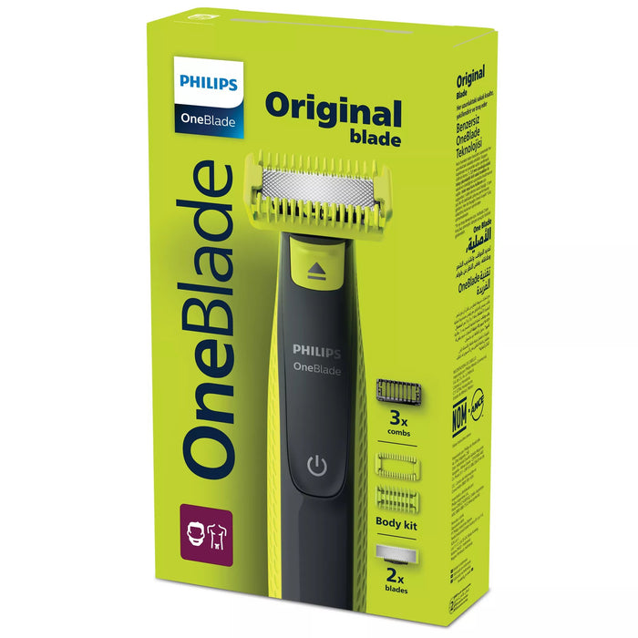 EAN 8720689013949 - Philips Norelco OneBlade QP2824/10 afeitadora Máquina de afeitar de láminas Recortadora Gris, Cal imagen 2