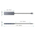 EAN 5902666662248 - AUKEY CB-H36 hub de interfaz USB 2.0 5000 Mbit/s Plata imagen 4