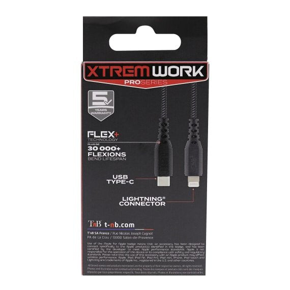 Câble Usb-C Pd Vers Lightning Xtremwork - 1.5m