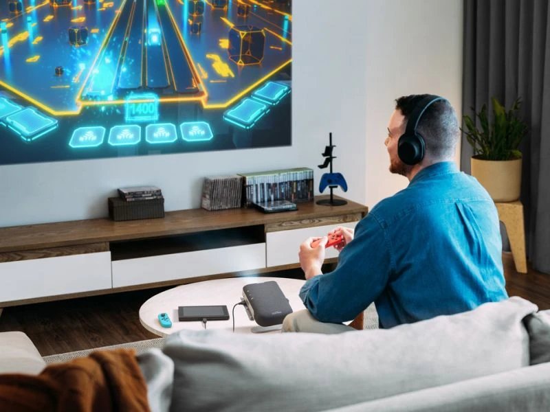 Viewsonic M1x Projector Wvga 300al Led Hdmi X1 Usb-C X1 Speaker 3wx2 Built In Battery Wifi