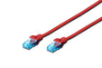 EAN 4016032198963 - Digitus DK-1512-050/R cable de red Rojo 5 m Cat5e U/UTP (UTP) imagen 1