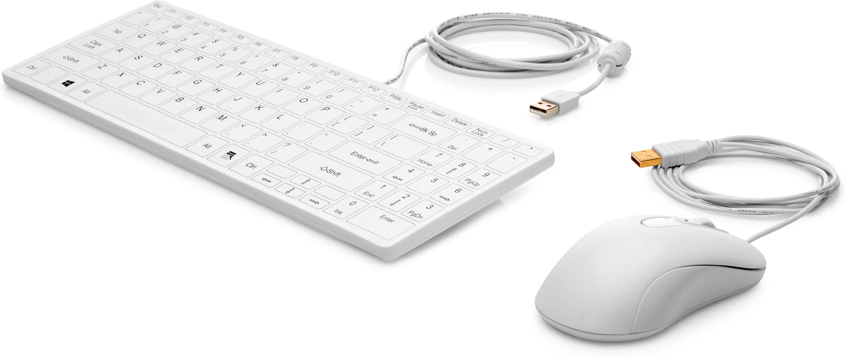 EAN 0192018770515 - HP USB Keyboard and Mouse Healthcare Edition teclado Ratón incluido Médico Blanco imagen 1