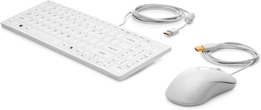 EAN 0192018770515 - HP USB Keyboard and Mouse Healthcare Edition teclado Ratón incluido Médico Blanco imagen 1