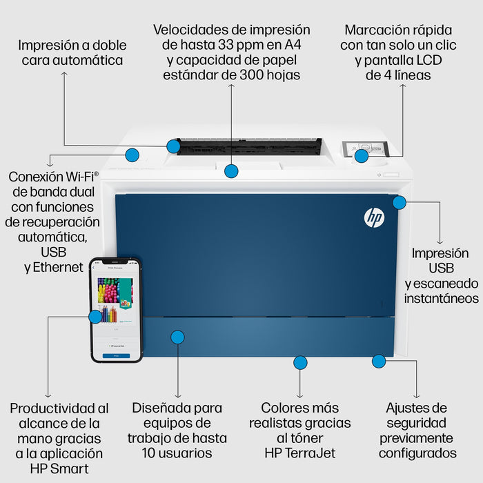 EAN 0196068347581 - HP Color LaserJet Pro 4202dw Printer 600 x 600 DPI A4 Wifi imagen 8