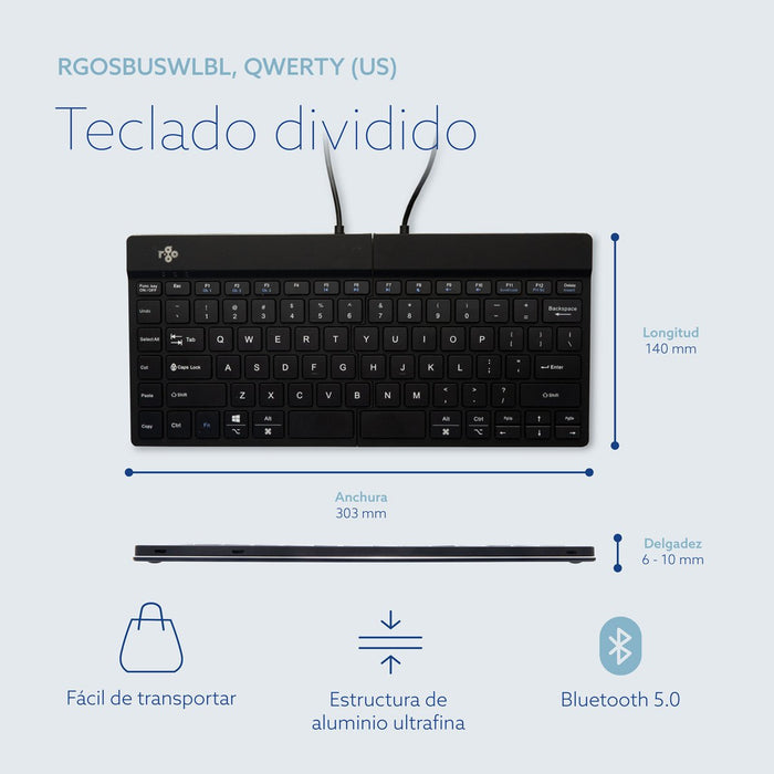 EAN 8719274491705 - R-Go Tools RGOSBUSWLBL teclado Oficina Inglés de EE. UU. imagen 13