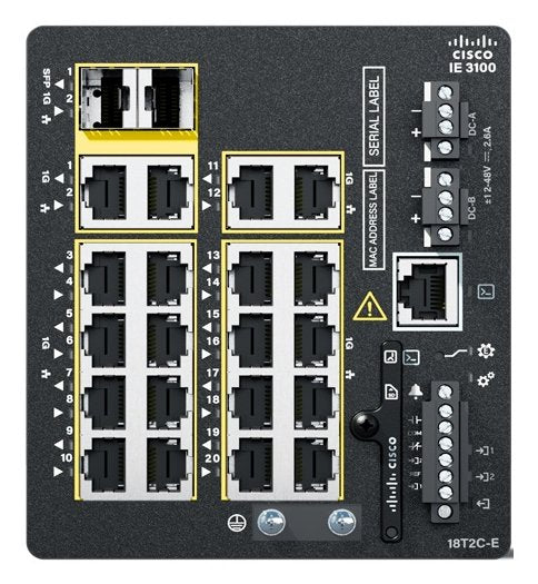 EAN 0889728463768 - Cisco Catalyst IE3100 Gestionado L2/L3 Gigabit Ethernet (10/100/1000) Negro imagen 1