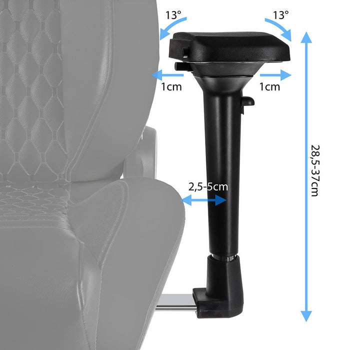 Noblechairs Epic Echtleder Gaming Silla - Negro