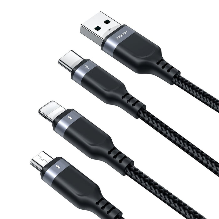 EAN 6956116758592 - JOYROOM S-1T3018A18 cable USB 0,3 m USB A USB C/Micro-USB B/Lightning 4,8 Gbit/s Negro imagen 5