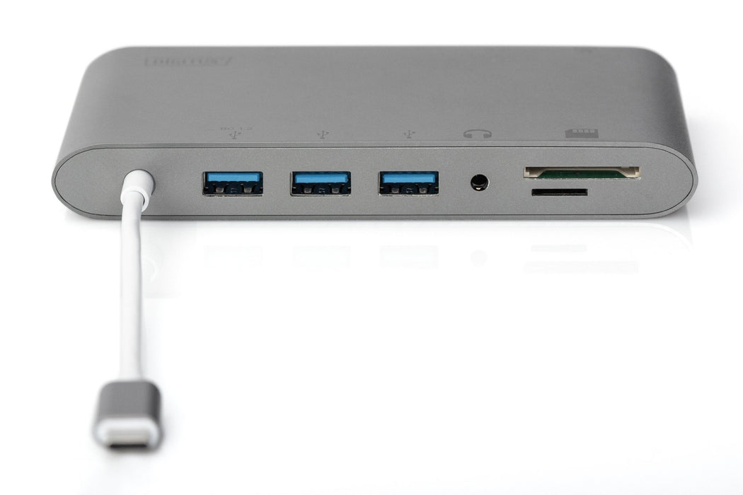EAN 4016032456650 - Digitus DA-70875 base para portátil y replicador de puertos Alámbrico USB 3.2 Gen 1 (3.1 Gen 1) Type-C Gr imagen 4