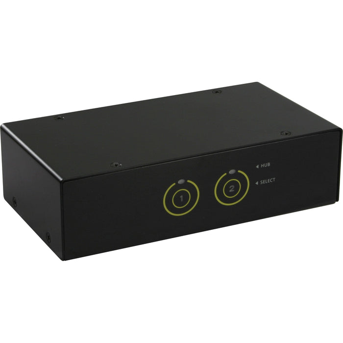 Switch Kvm Inline 2 Puertos Hdmi Usb 3.0 Hub Con Audio