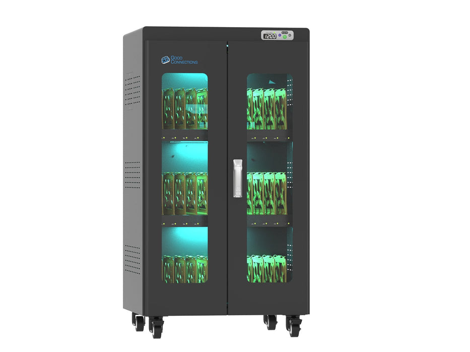 Goodconnections Antares Pro N36c Notebook-Ladewagen Bis 15,6" Usb-C 65w Port Pd3.0 Uvc-Desinfektion Schwarz