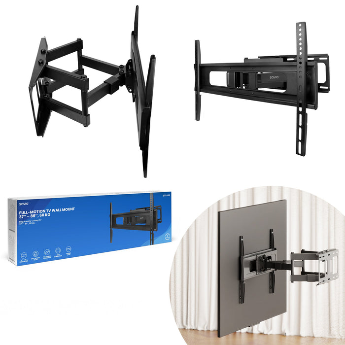 EAN 5905106070191 - Savio UTV-04 soporte para TV 2,18 m (86") Negro imagen 13
