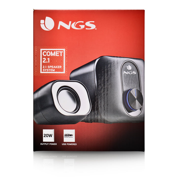 EAN 8435430620801 - NGS COMET 2.1 conjunto de altavoces 11 W Universal Negro, Blanco 2.1 canales De 2 vías 3 W imagen 5