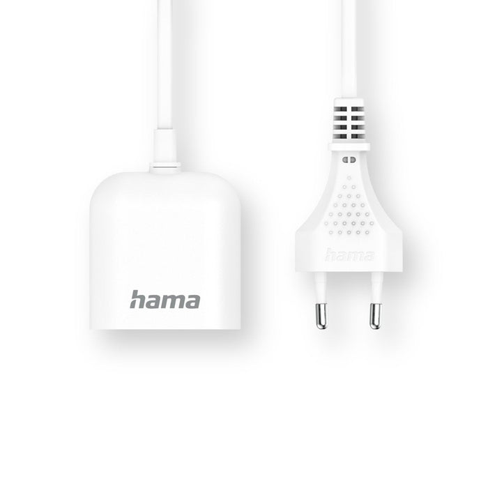 Hama Cargador Con Cable Integrado De 1.9m - 17.5w - Usb-C - Usb-A - Blanco