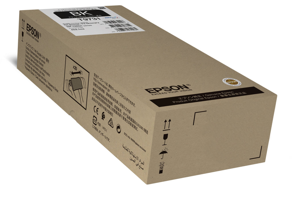 Tinta Original Epsonâ T9731 402.1 Ml Tamaño Xl Negro   Para Workforce Pro Wf-C869r, Wf-C869rd3twfc, Wf-C869rdtwf, Wf-C869rdtwfc