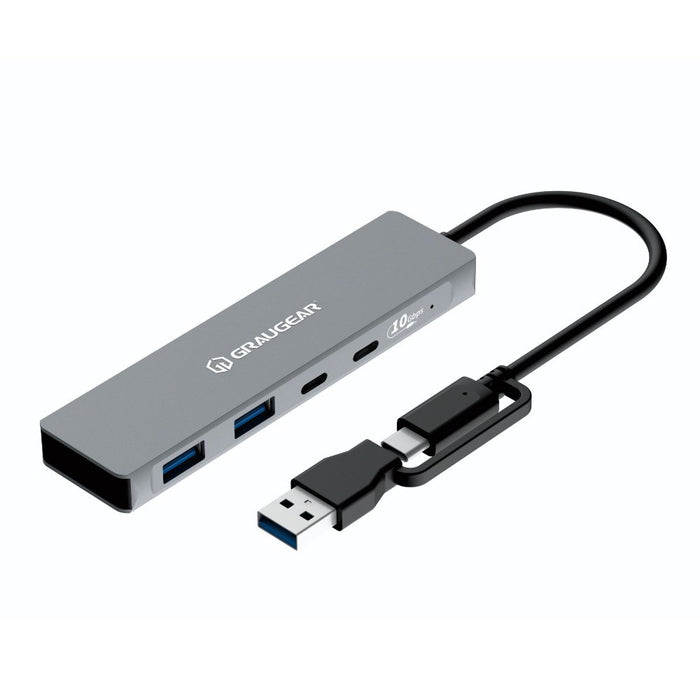 EAN 4260746551037 - GRAUGEAR G-HUB2C2A-10G hub de interfaz USB 3.2 Gen 1 (3.1 Gen 1) Type-C 10000 Mbit/s Gris imagen 1