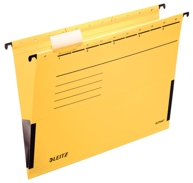 Leitz Bolsa Colgante Alpha 1986 Amarillo - 5 Unidades