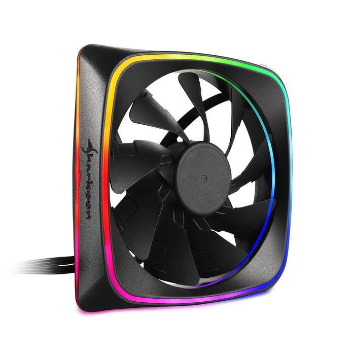 EAN 4044951028924 - Sharkoon RGB SHARK Lights Carcasa del ordenador Ventilador 12 cm Negro imagen 1