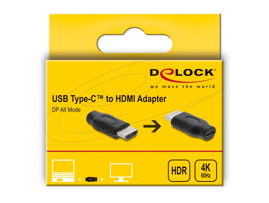 Delock Usb Type-C Zu Hdmi Adapter (Dp Alt Mode) 4k 60 Hz Mit Hdr Und Hdcp