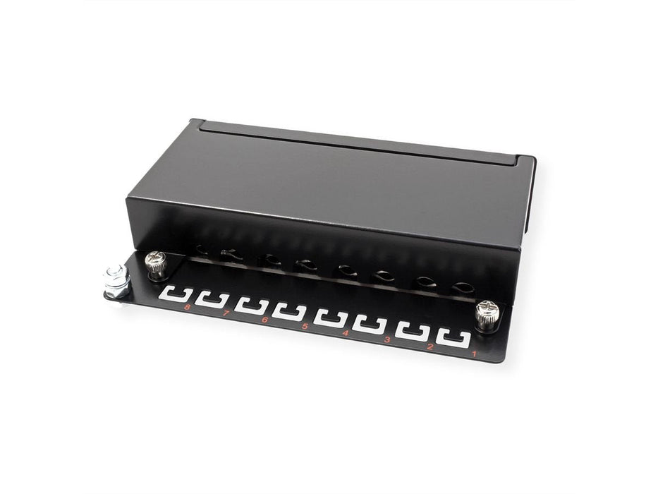Roline Patchpanel 8 Ports Kat.5e Class D Geschirmt Schwarz