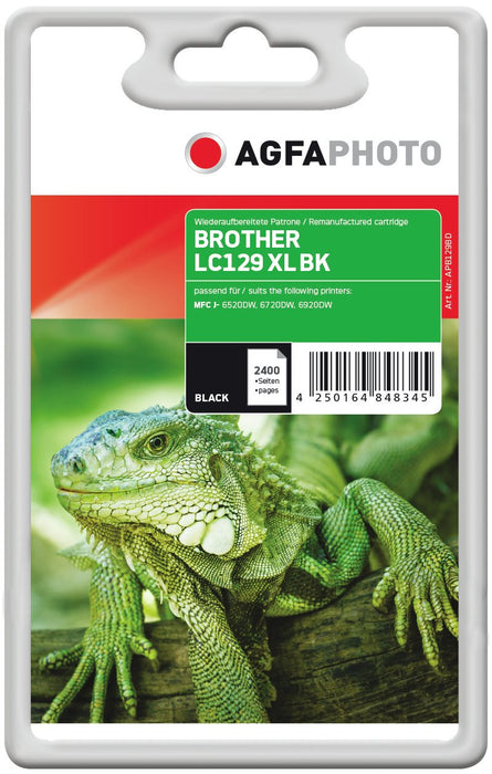 Agfaphoto Apb129bd Tinta Brother Lc129xlbk Negro