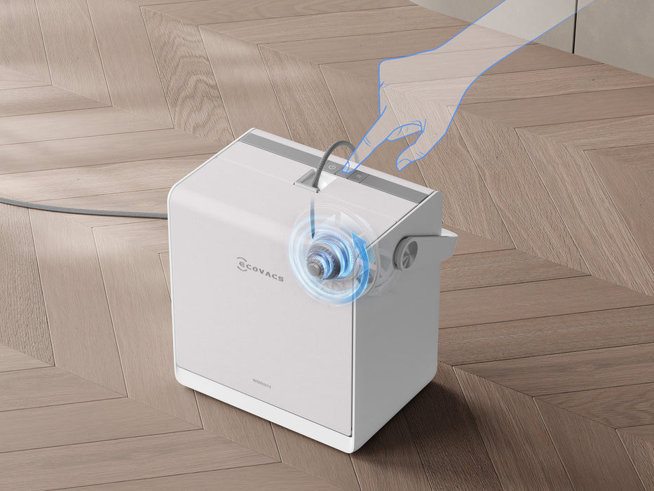 Ecovacs Winbot W2s Pro Omni Window Cleaning Robot,Auto Spray,Smart Path Planning,White+Portable Station