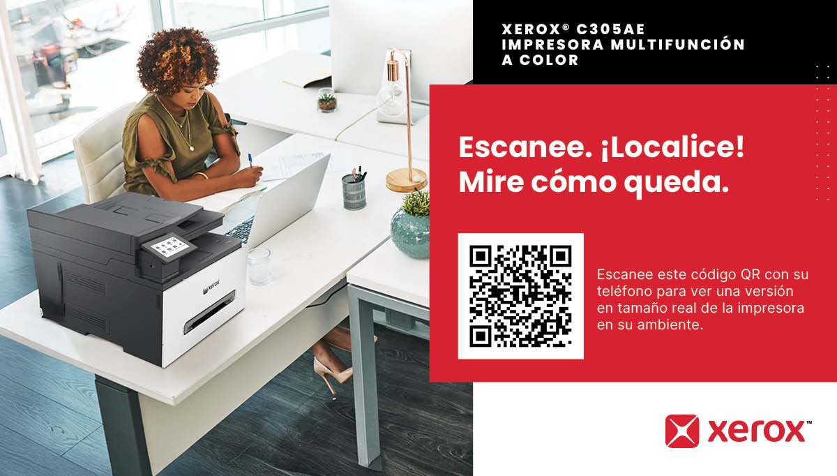 Xerox C305v/Aeeu Impresora Multifunción Color Laser A4/Legal (Material) Hasta 30 Ppm (Copiando) Hasta 30 Ppm (Impresión) 250 Hojas 33.6 Kbps Usb 2.0 Gigabit Lan Wi-Fi(Ac) Host Usb 2.0