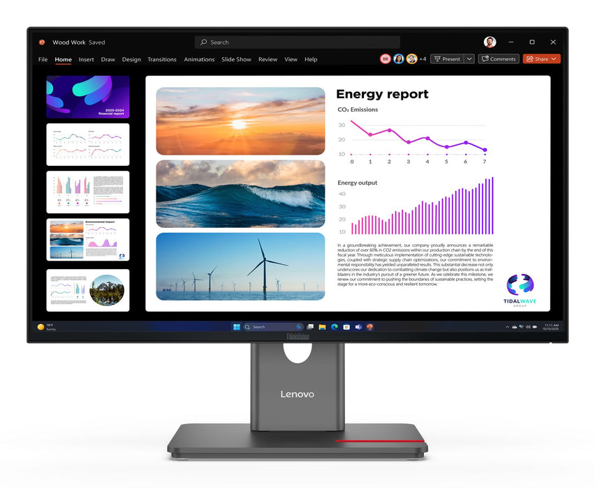 EAN 0198156604378 - Lenovo ThinkVision P24Q-40 pantalla para PC 60,5 cm (23.8") 2560 x 1440 Pixeles Quad HD LCD Negro imagen 1