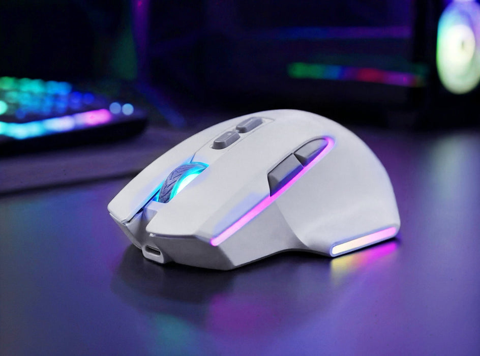 Mouse Mars Gaming Wireless Y Bluetooth Mmw-Vector Tri-Mode 2.4g Ghz Bt 5.4 Usb-C 7 Botones 12000 Dpi