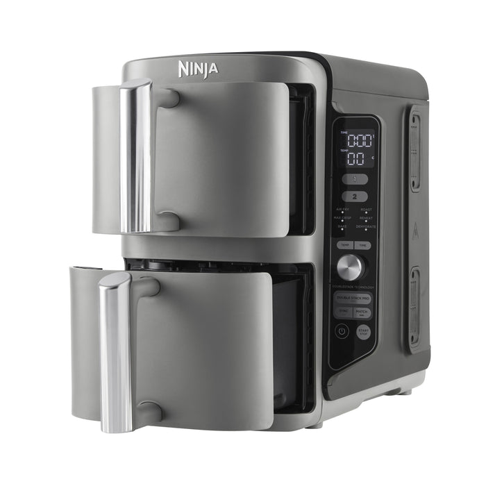 EAN 0622356280822 - Ninja SL400EU freidora Doble 9,5 L 2470 W Freidora de aire caliente Negro, Gris imagen 1